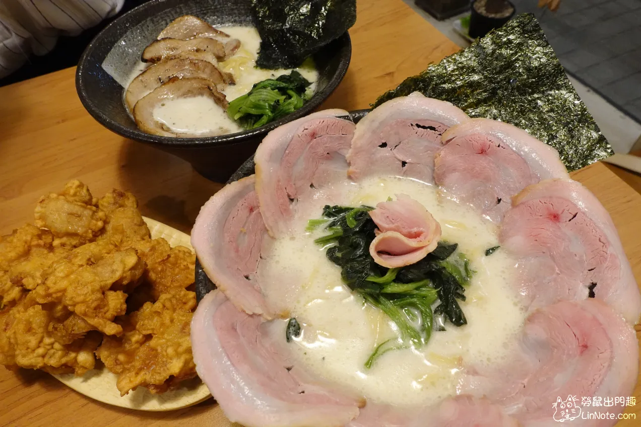 台中美食『橫浜家系ラーメン 拉麵家』日本道地的家系拉麵，炸雞也超強