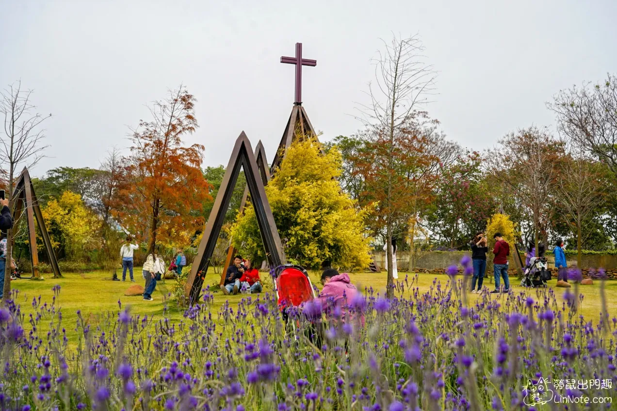 彰化新景點『菲尼克斯教堂』貝林古堡蛋塔，歐風薰衣草庭園