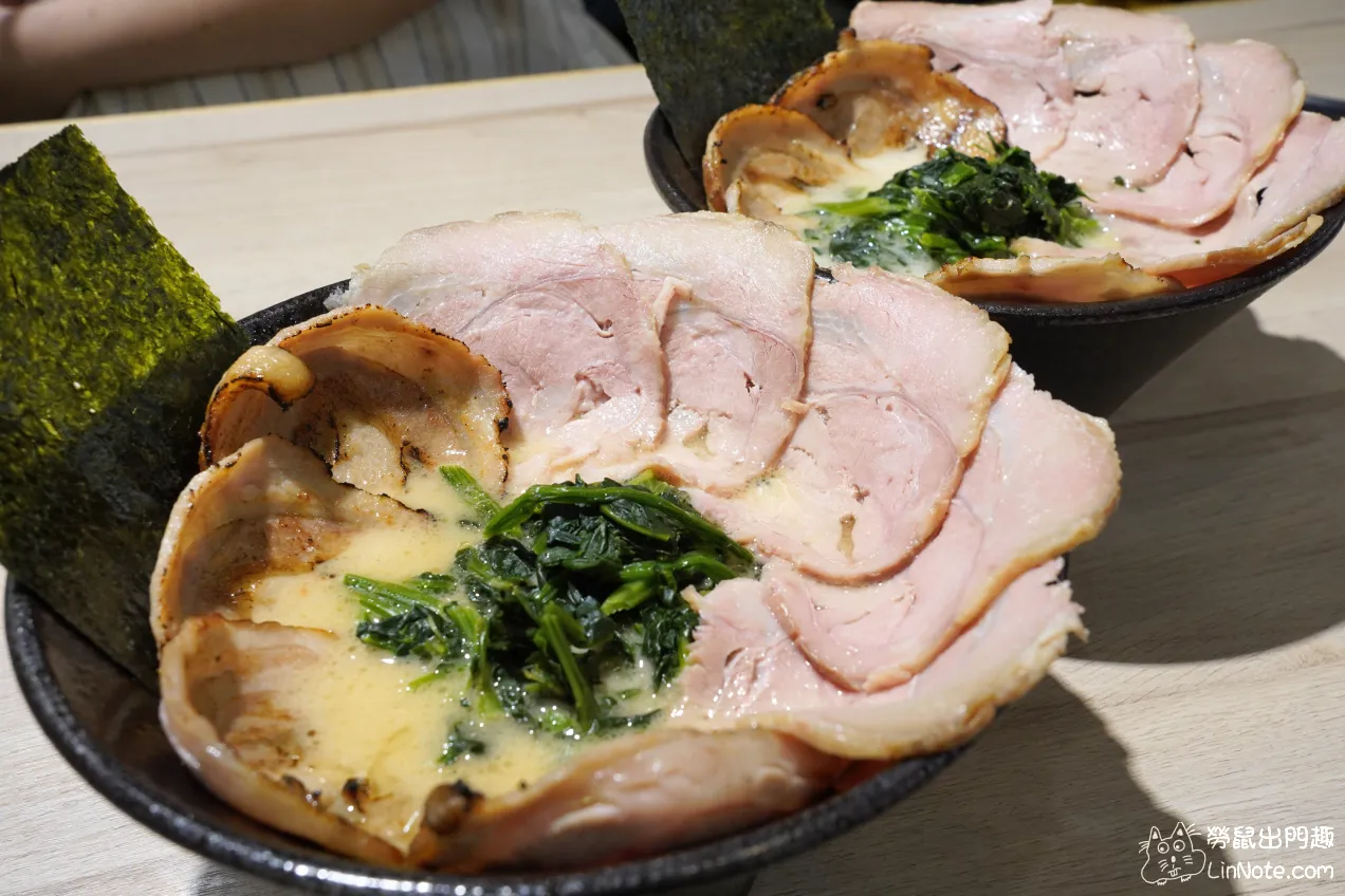 新竹美食『横浜家系ラーメン拉麵家』特濃豚骨湯頭，道地的日本風味