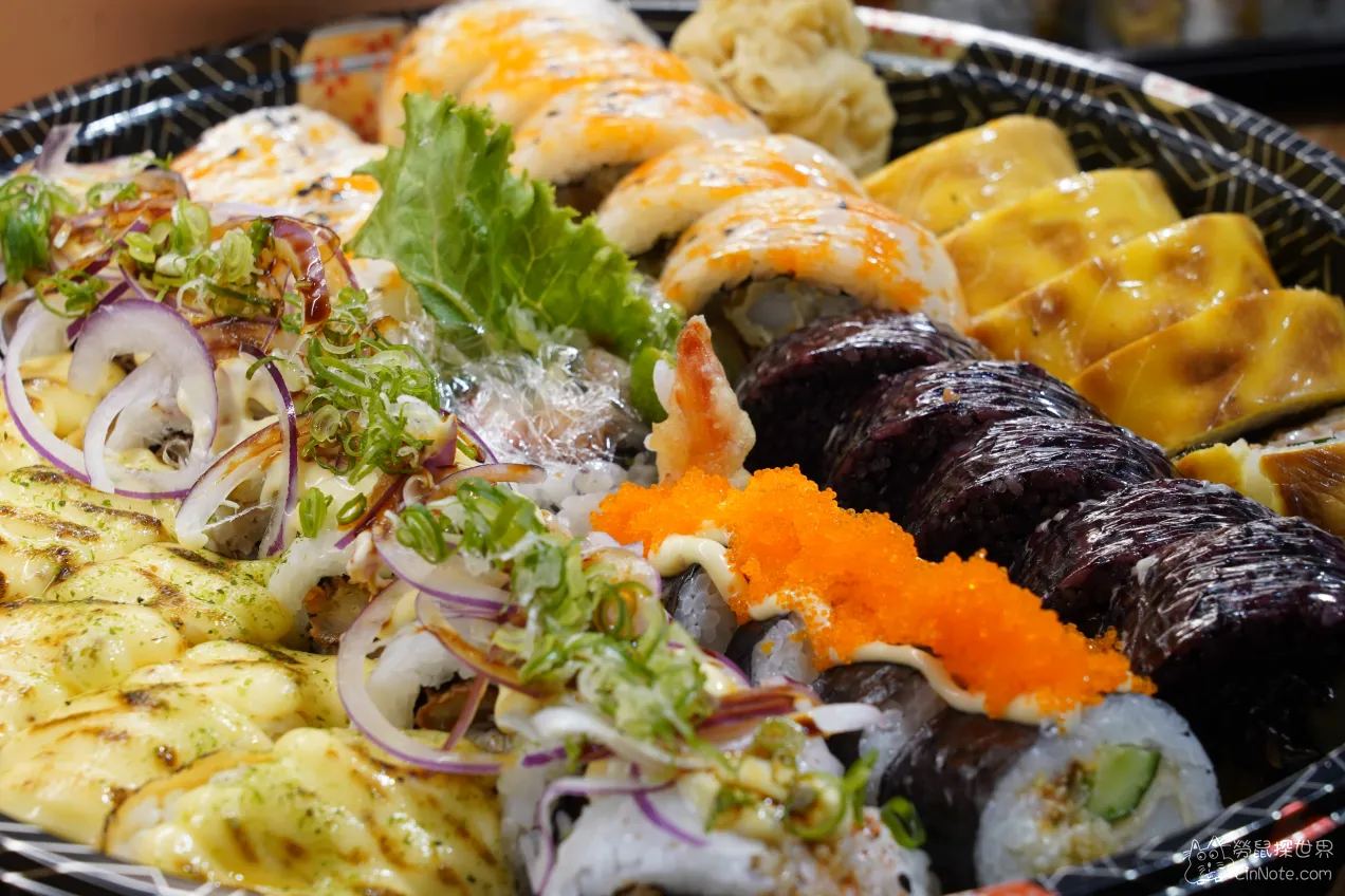 新竹美食【享稻Enjoy Sushi】建華店，外帶聚餐首選，超大份量壽司