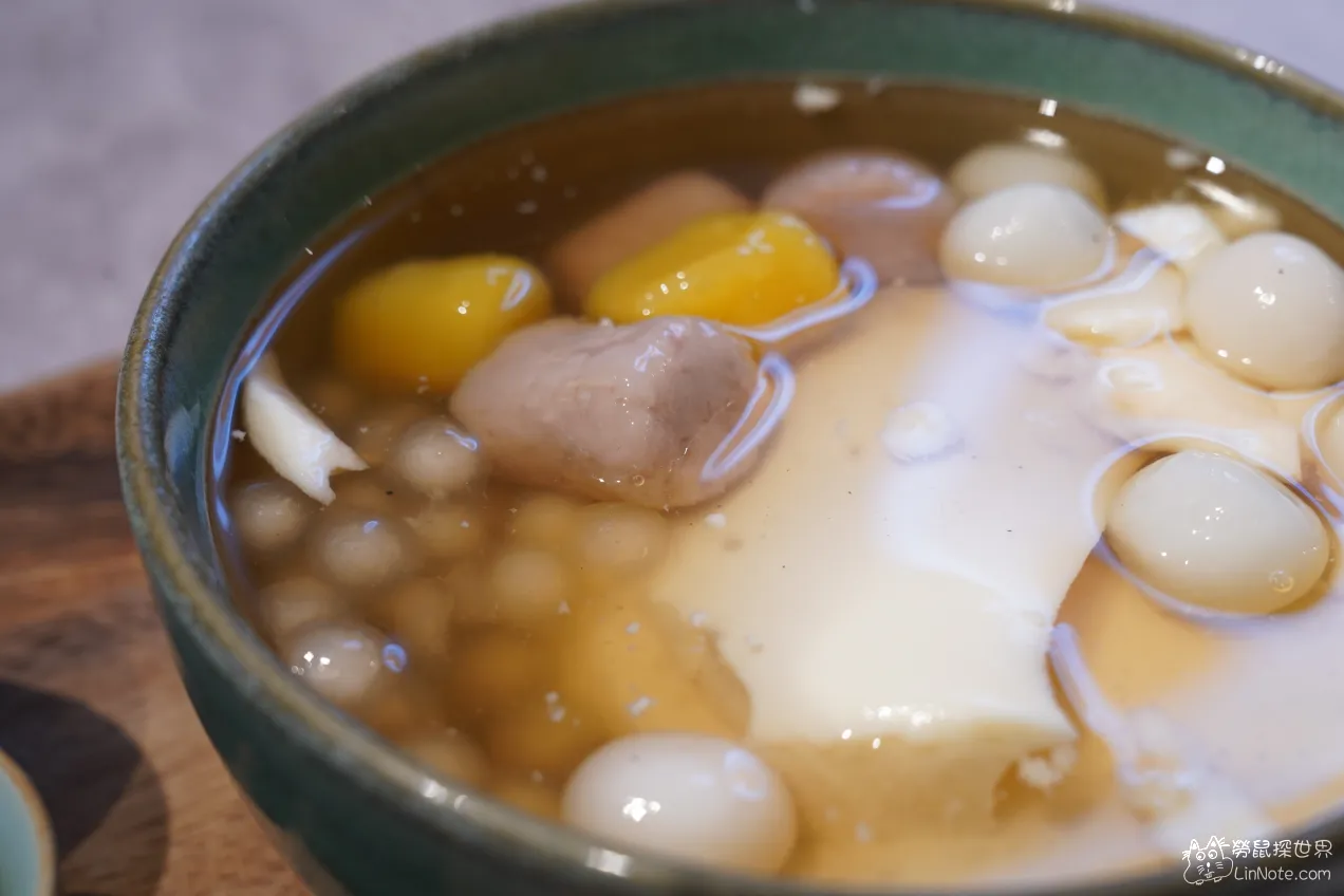 竹北甜點【老豆花2.0】包餡小湯圓令人驚艷，招待茶飲給人溫暖