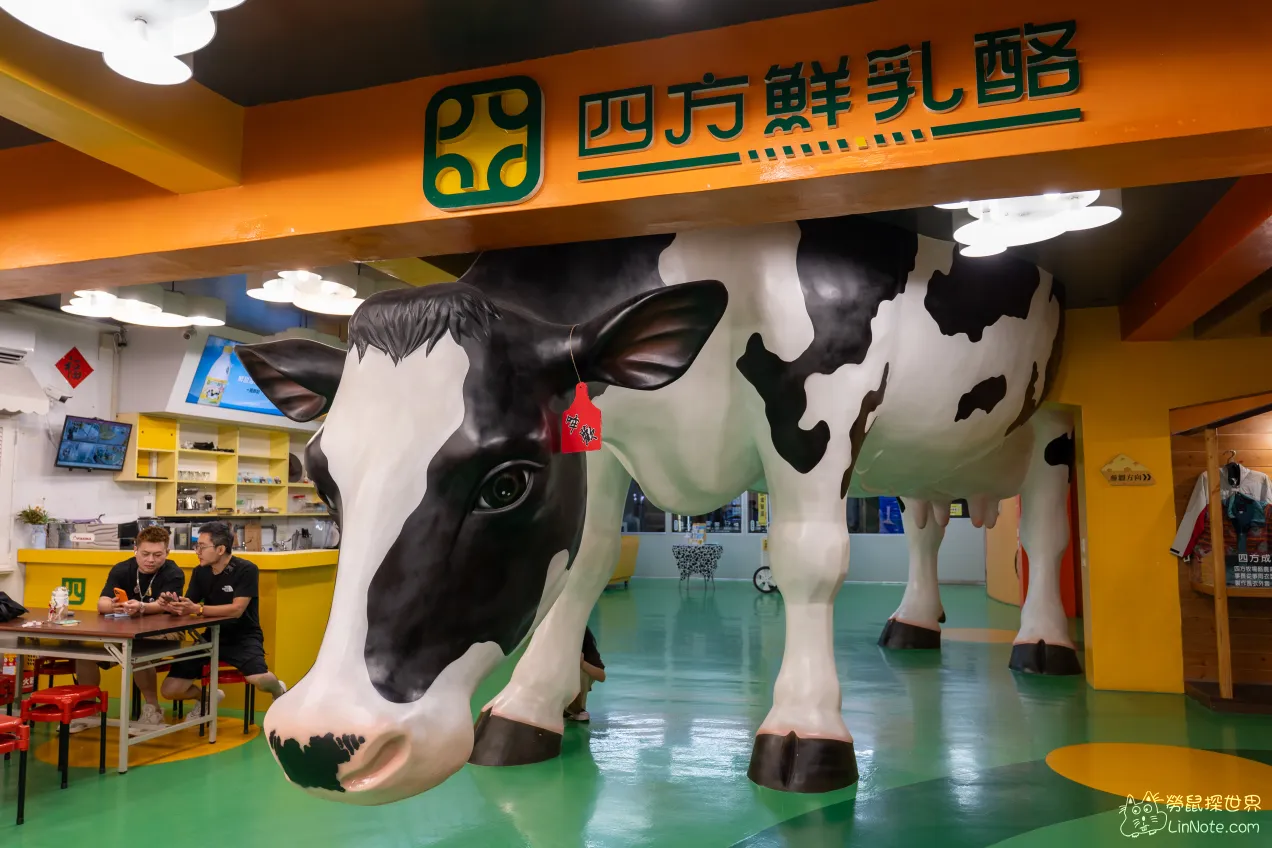 竹南景點【四方鮮乳故事館】超大乳牛起司，全台唯一生產乳酪工廠