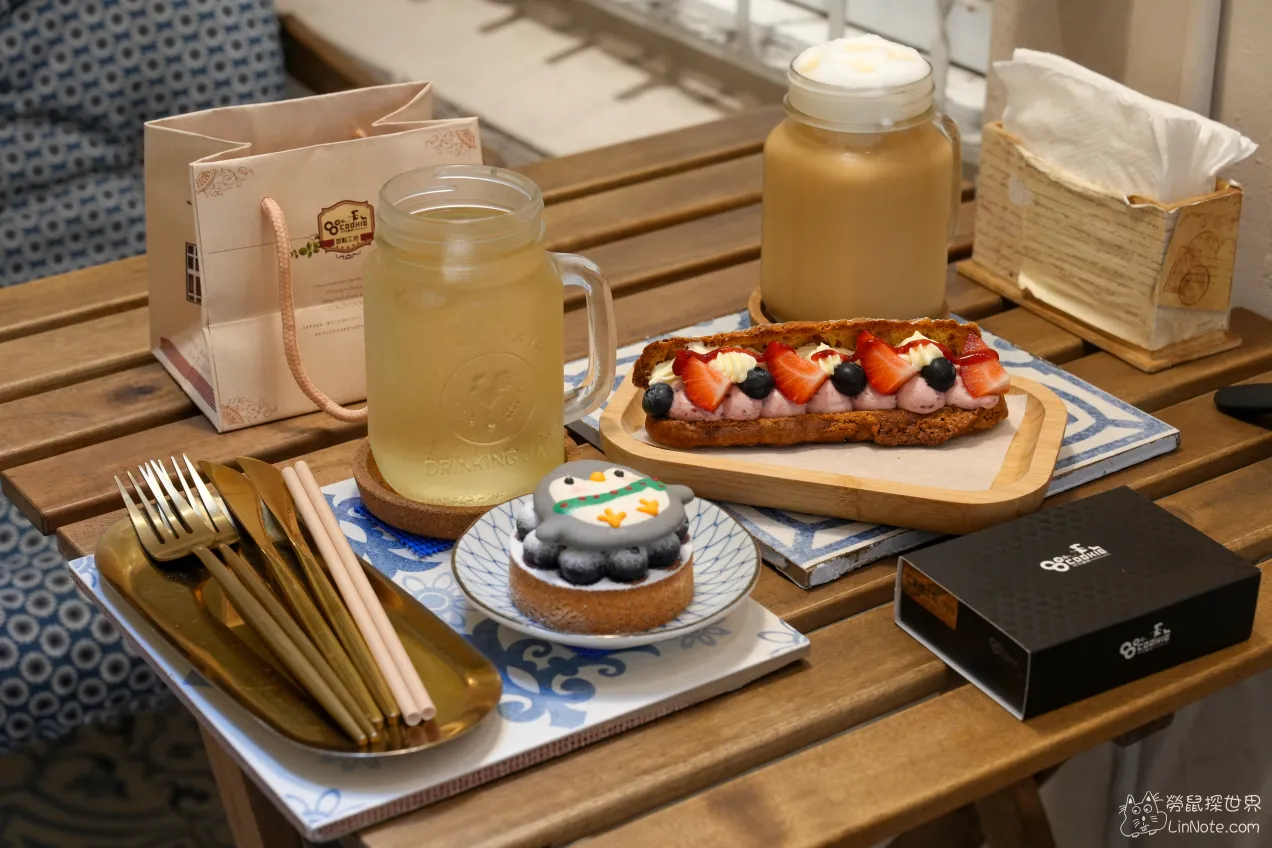 【台中北區】可可庫奇甜點工坊，在繁榮一中商圈的幽美靜謐巷弄度過甜美時光