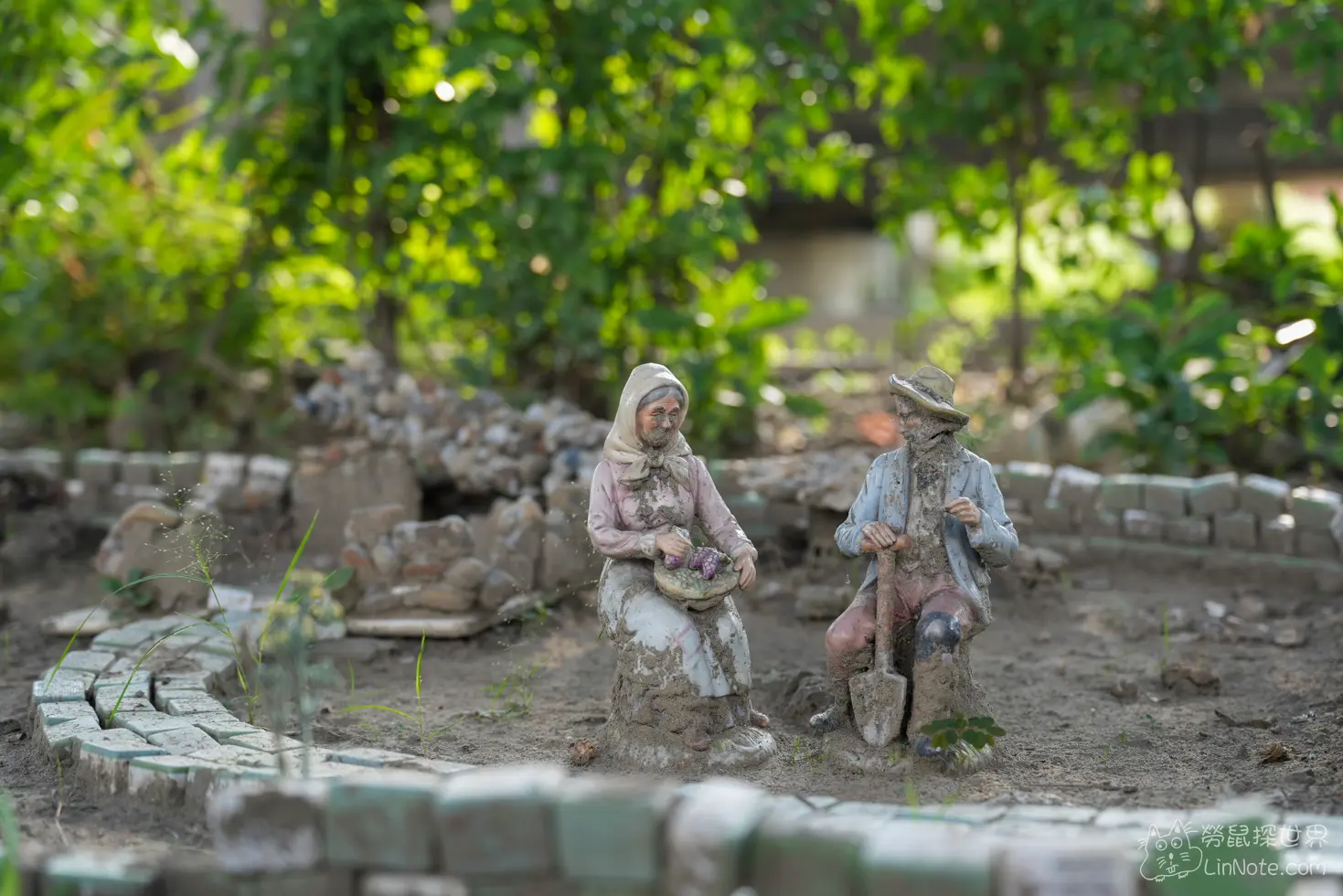 大里溪橋下小人國的圖片