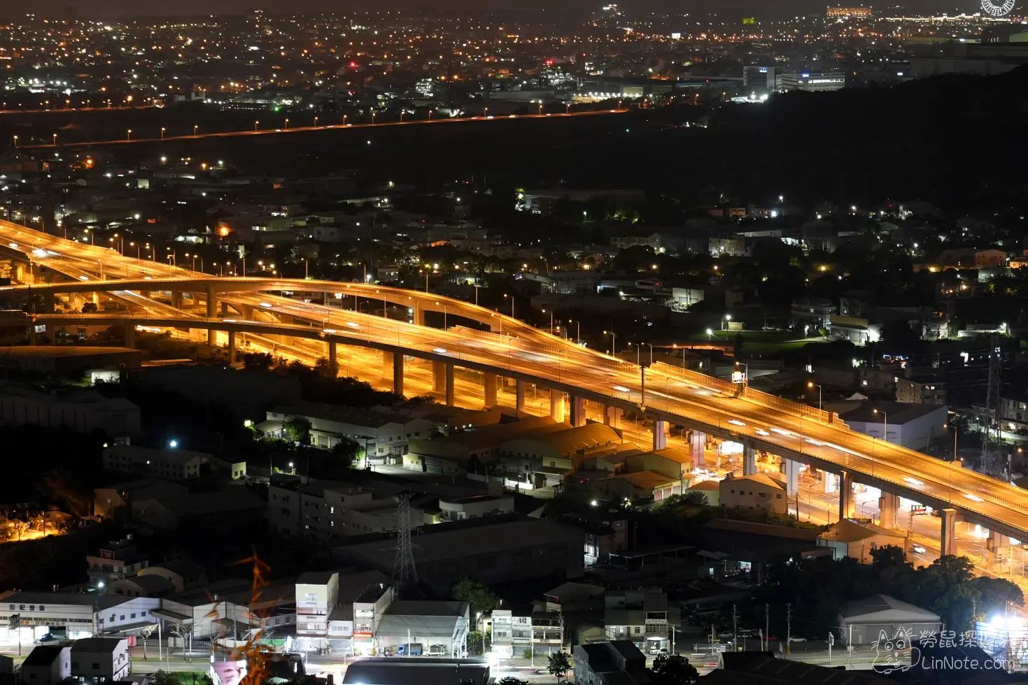 公老坪觀景臺夜景拍攝角度
