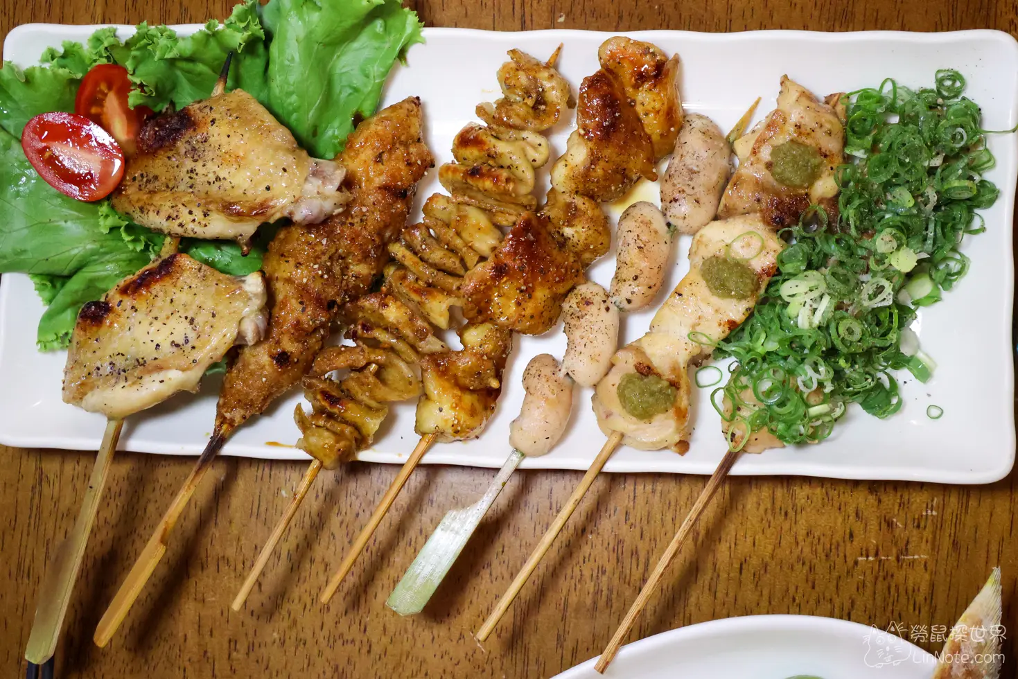 Smoke from cooking skewers 20