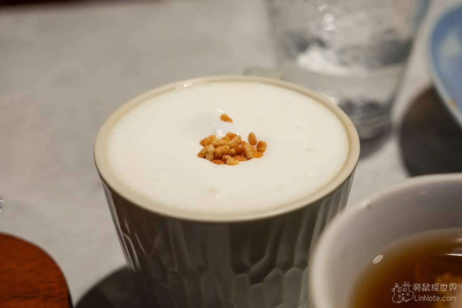 陶板屋岩鹽玄米奶茶