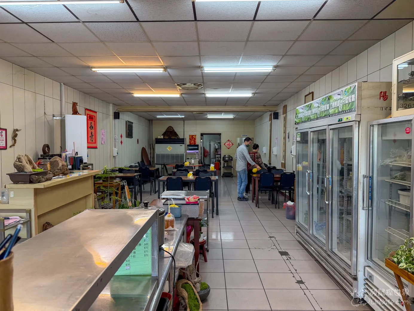 竹南天樂麵食館內用環境