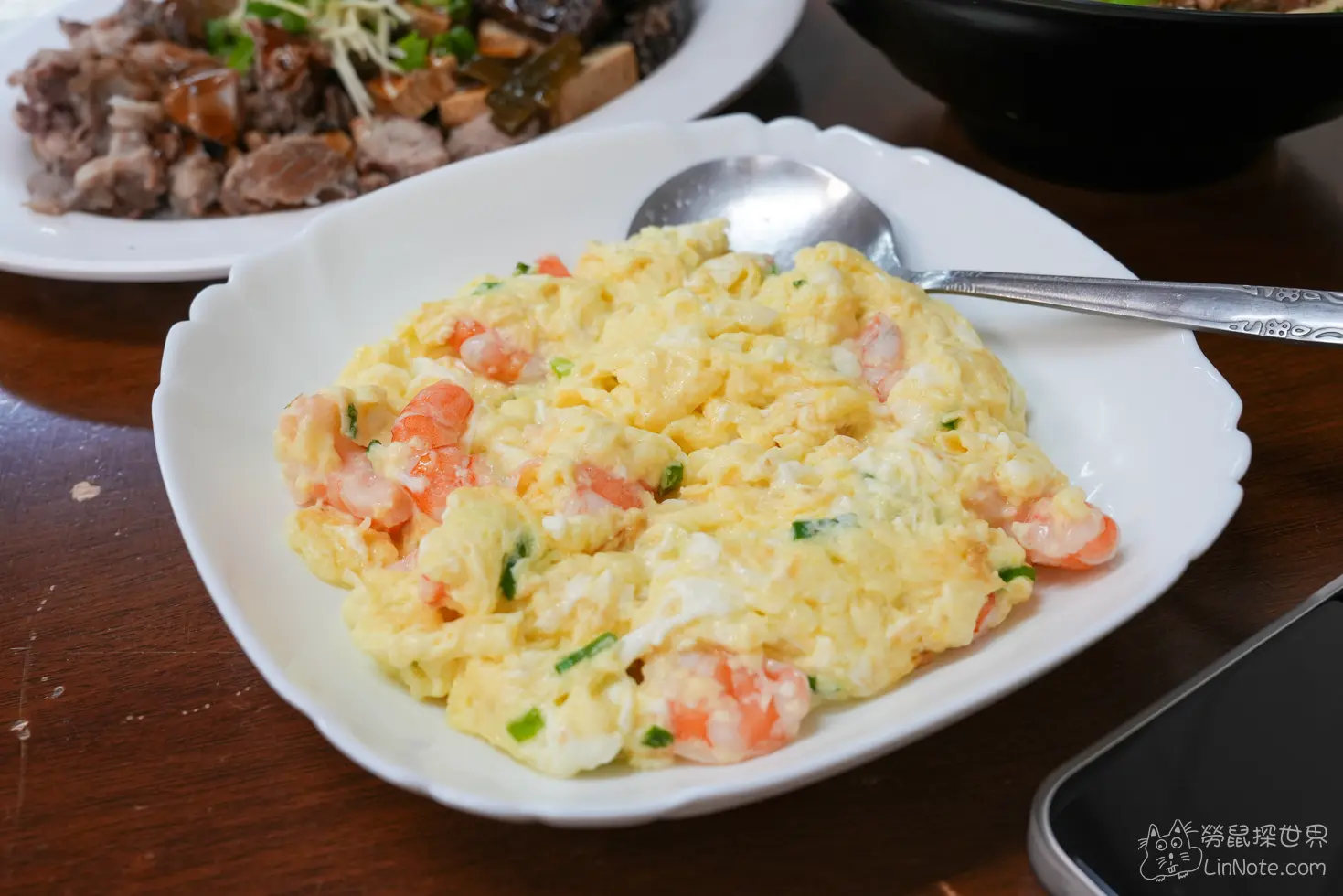 竹南天樂麵食館滑蛋蝦仁